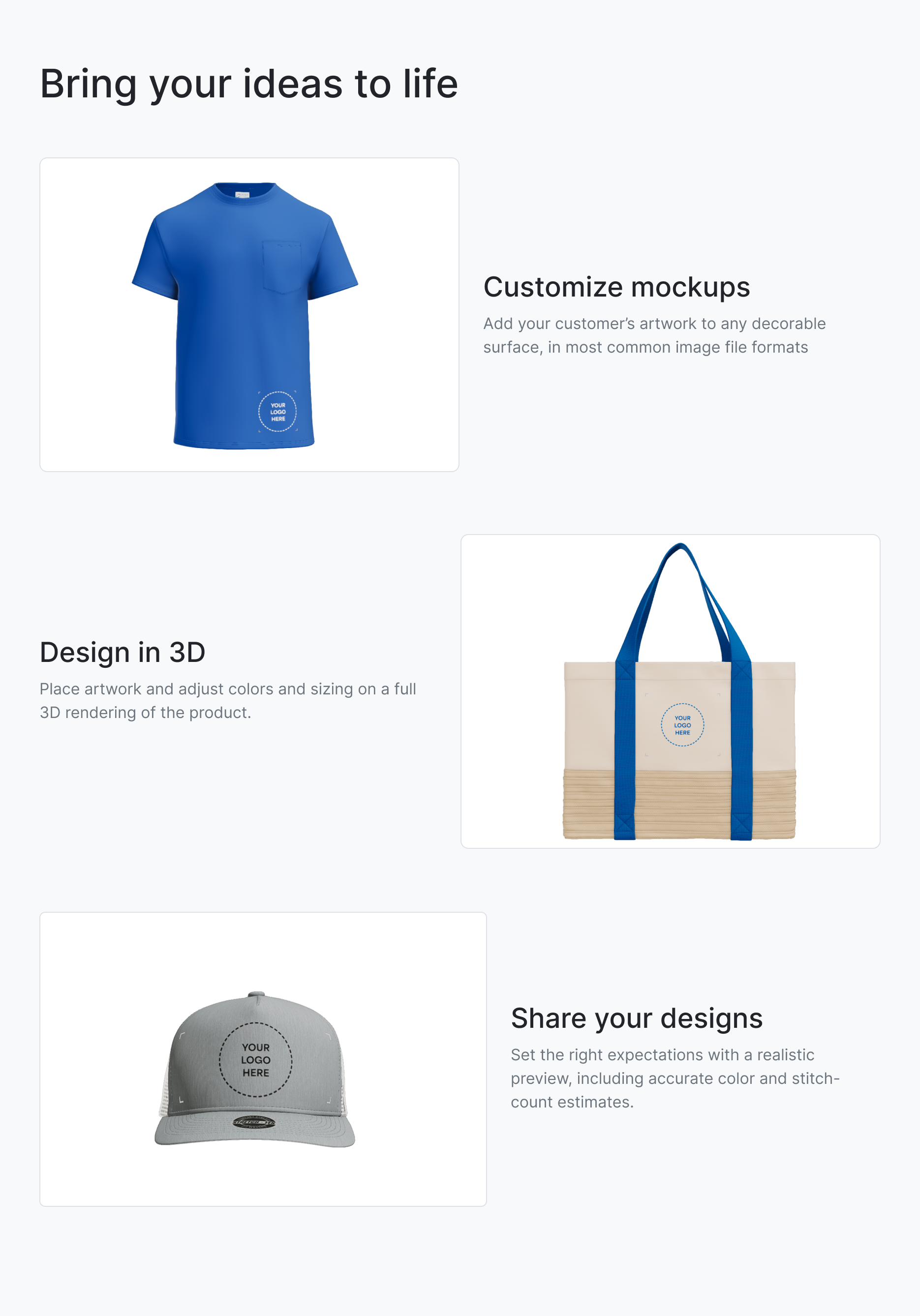 Bring ideas to life